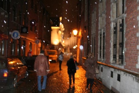Mechelen in de sneeuw