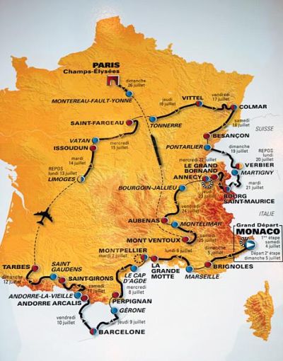 Tour parcours 2009