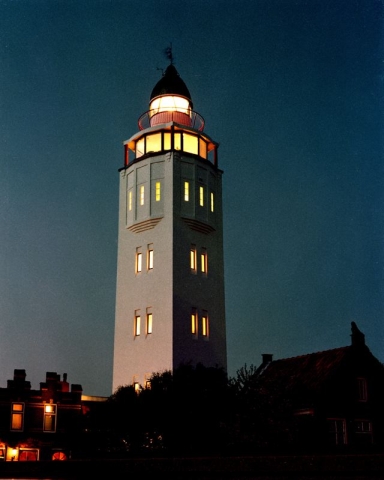 Vuurtoren Harlingen by night